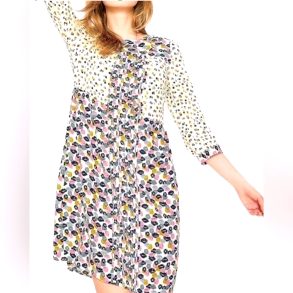 BODEN Hopscotch Poppy Meadow
Pintuck Dress in Ivory
